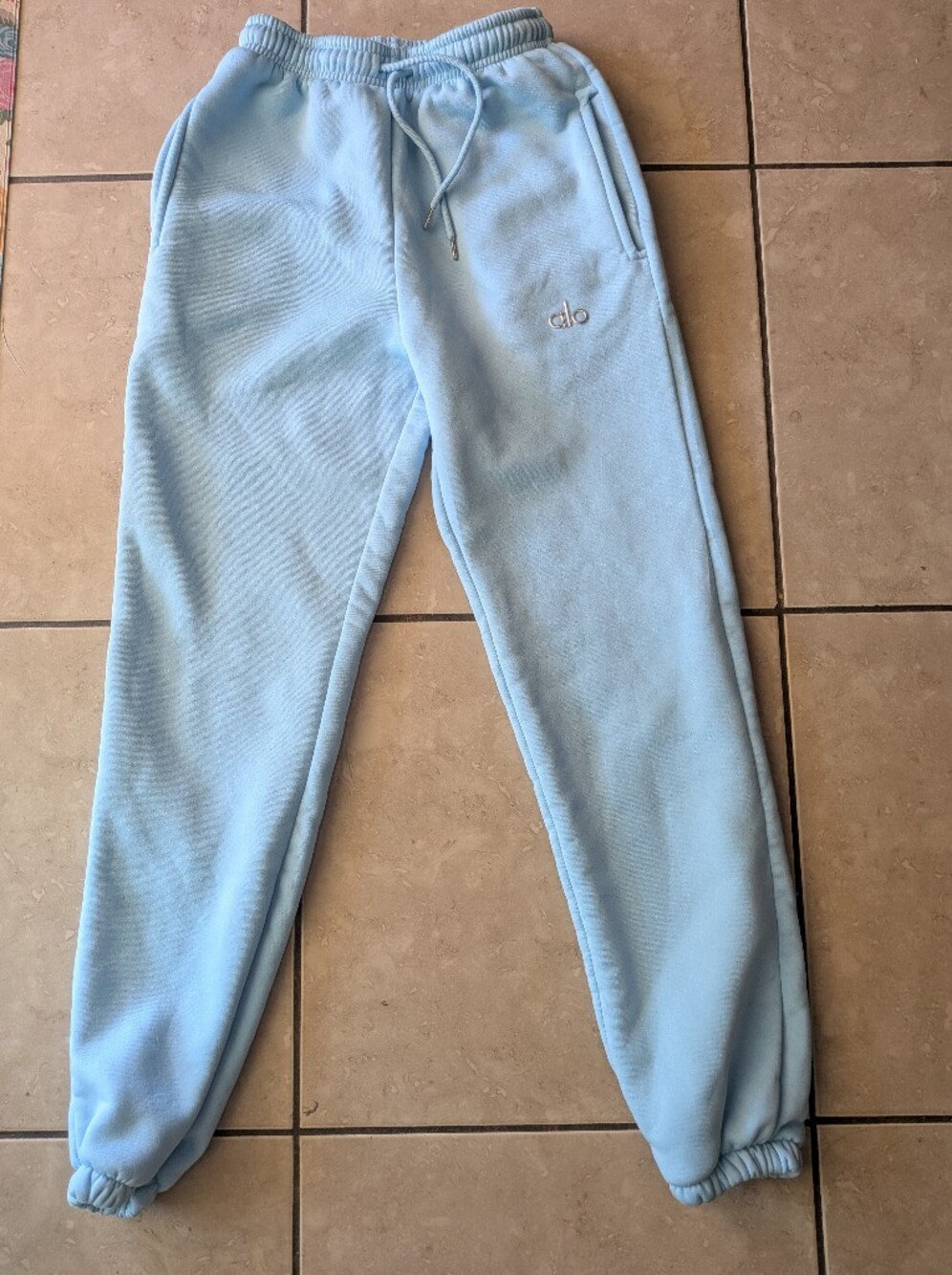 ALO Yoga Light Blue Cozy Sweatpants